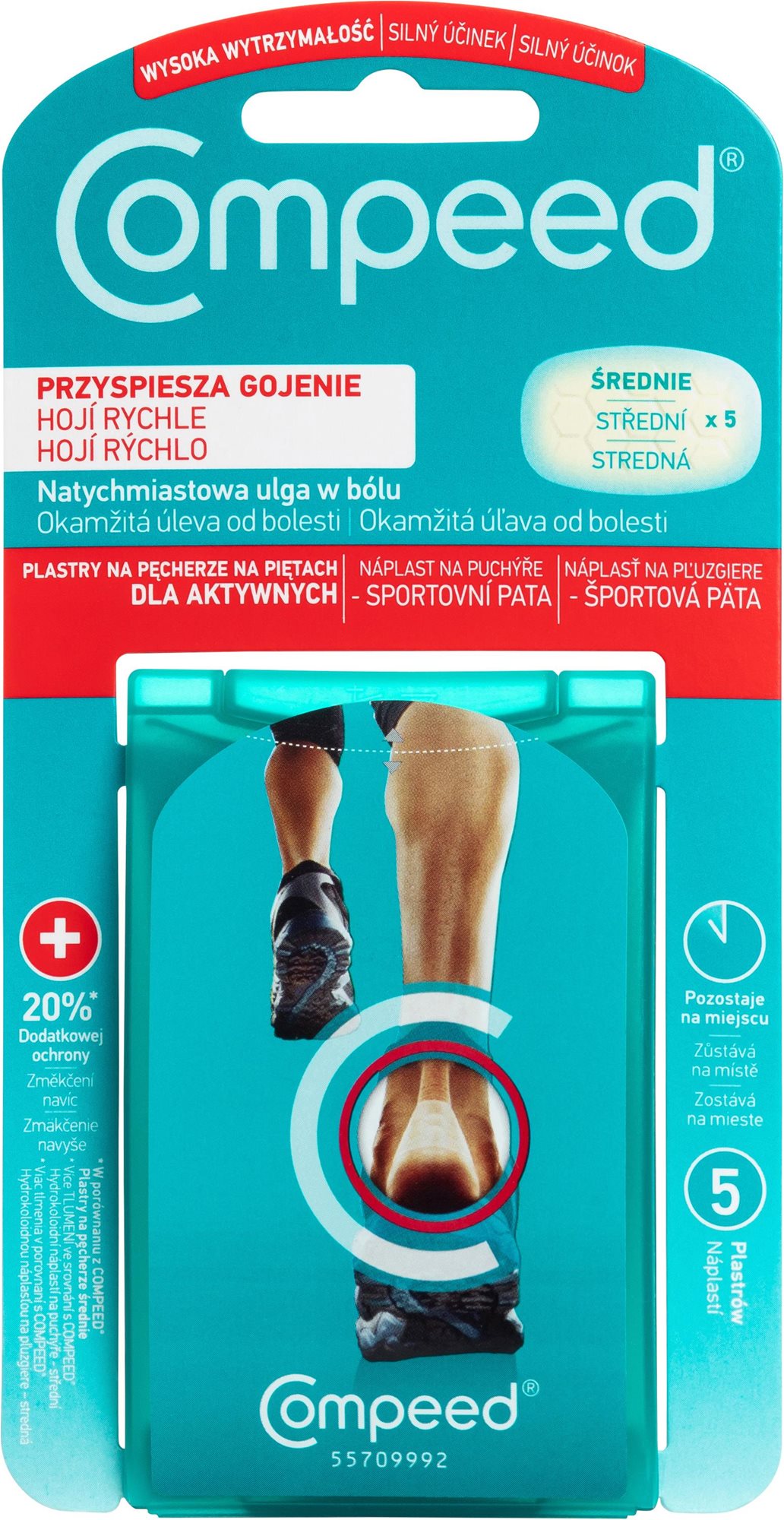 Tapasz COMPEED Hólyagtapasz sport sarok 5 db