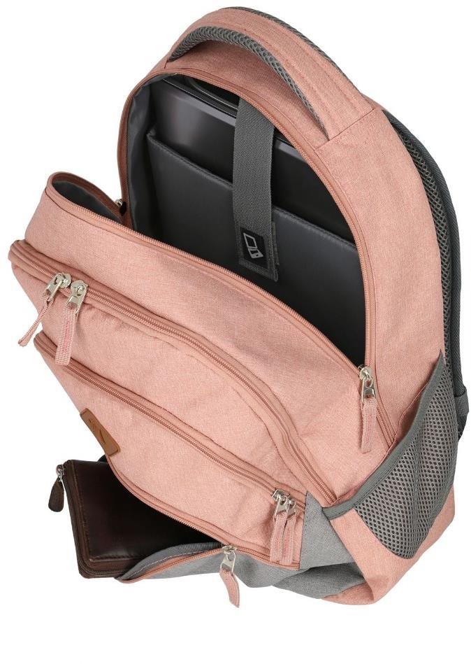 Városi hátizsák Travelite Basics Backpack Melange Rose/grey