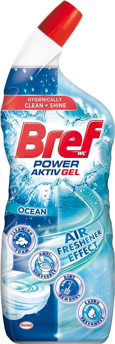 WC gél BREF Power Aktiv Gel Ocean 700 ml