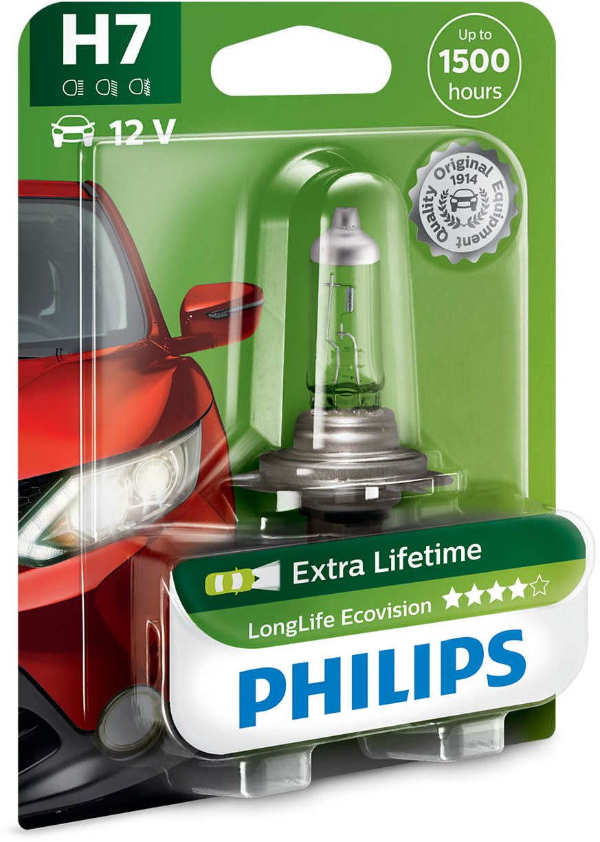 Autóizzó PHILIPS H7 LongLife EcoVision
