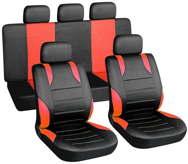 Autós üléshuzat 9 db-os sport üléshuzat szett - oldallégzsák kompatibilis