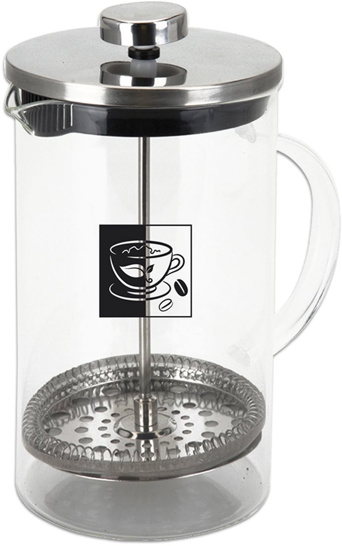 Dugattyús kávéfőző ORION BD üveg/ rozsdamentes acél kávéskancsó 1 l
