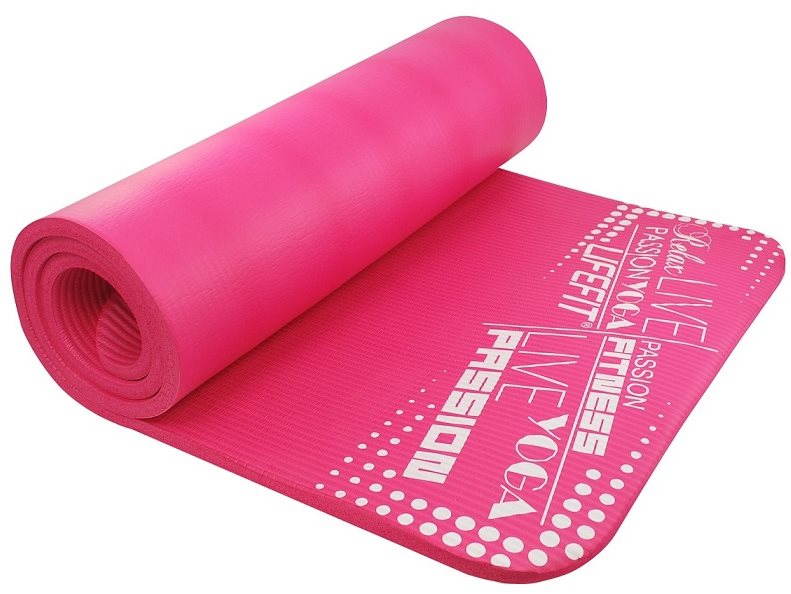 Fitness szőnyeg Lifefit jóga matrac exkluzív és rózsaszín