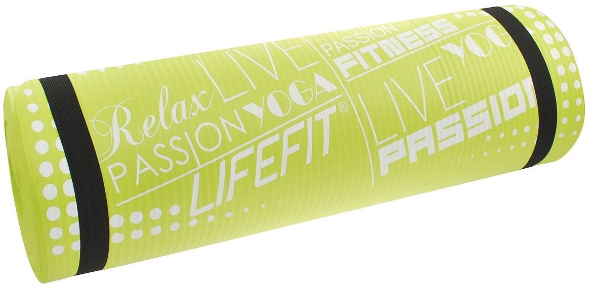 Fitness szőnyeg Lifefit jóga matrac exkluzív és zöld