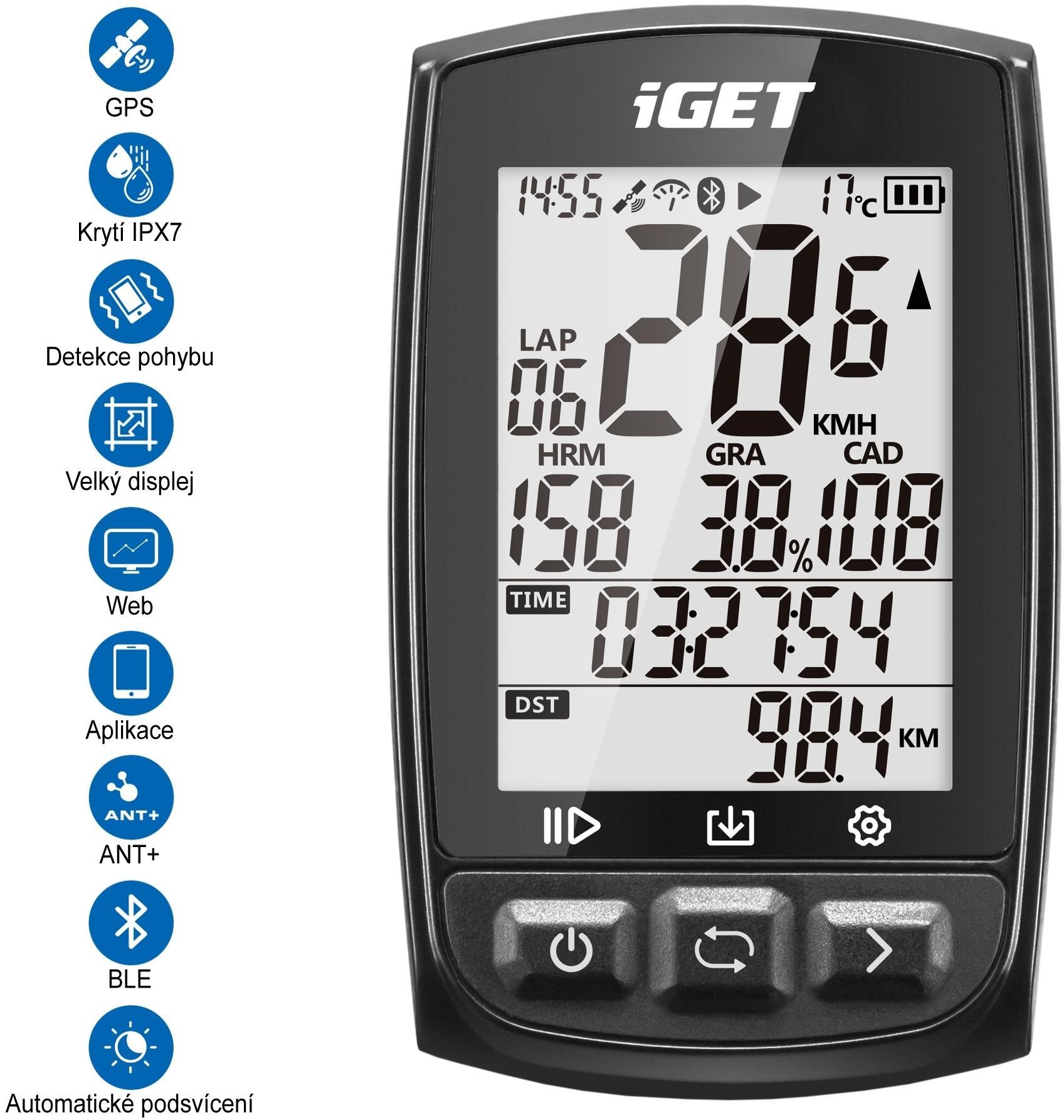 GPS navigáció iGET CYCLO C210 GPS