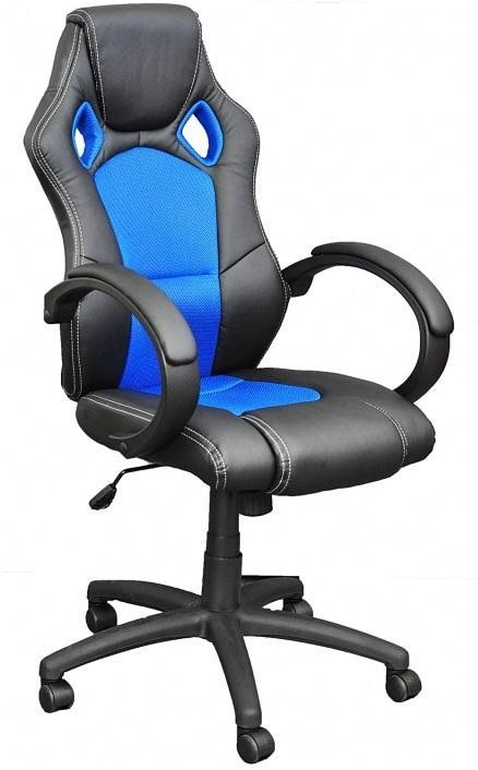 Irodai fotel HAWAJ MX Racer kék és fekete irodai szék