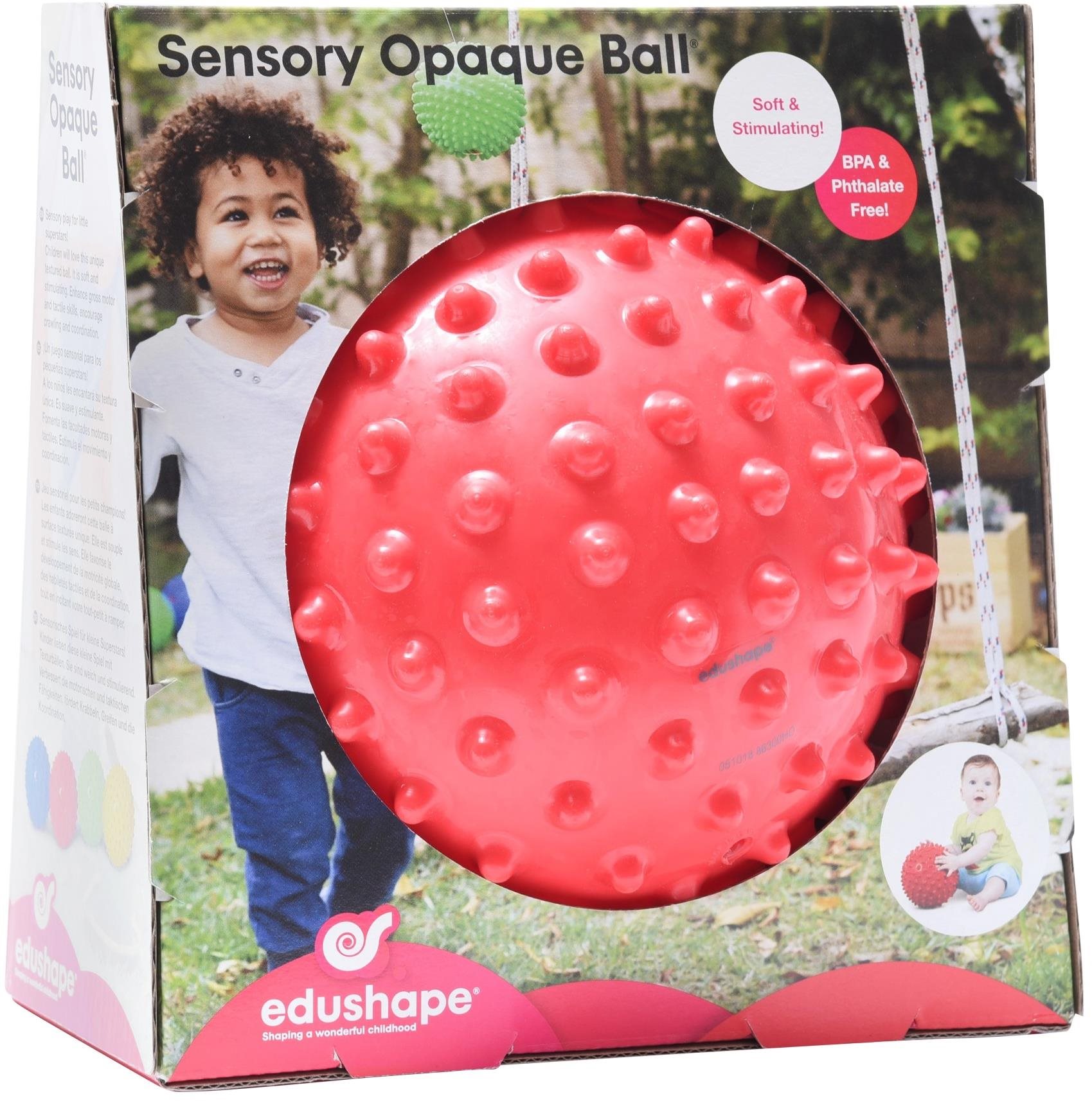 Játék EDUSHAPE texturált labda 18 cm piros