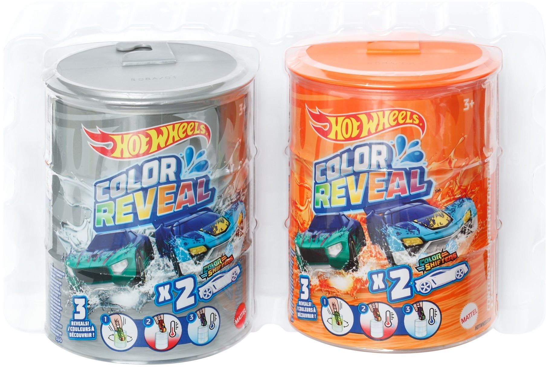 Játék autó Hot Wheels Color Reveal kollekció 2 Pack