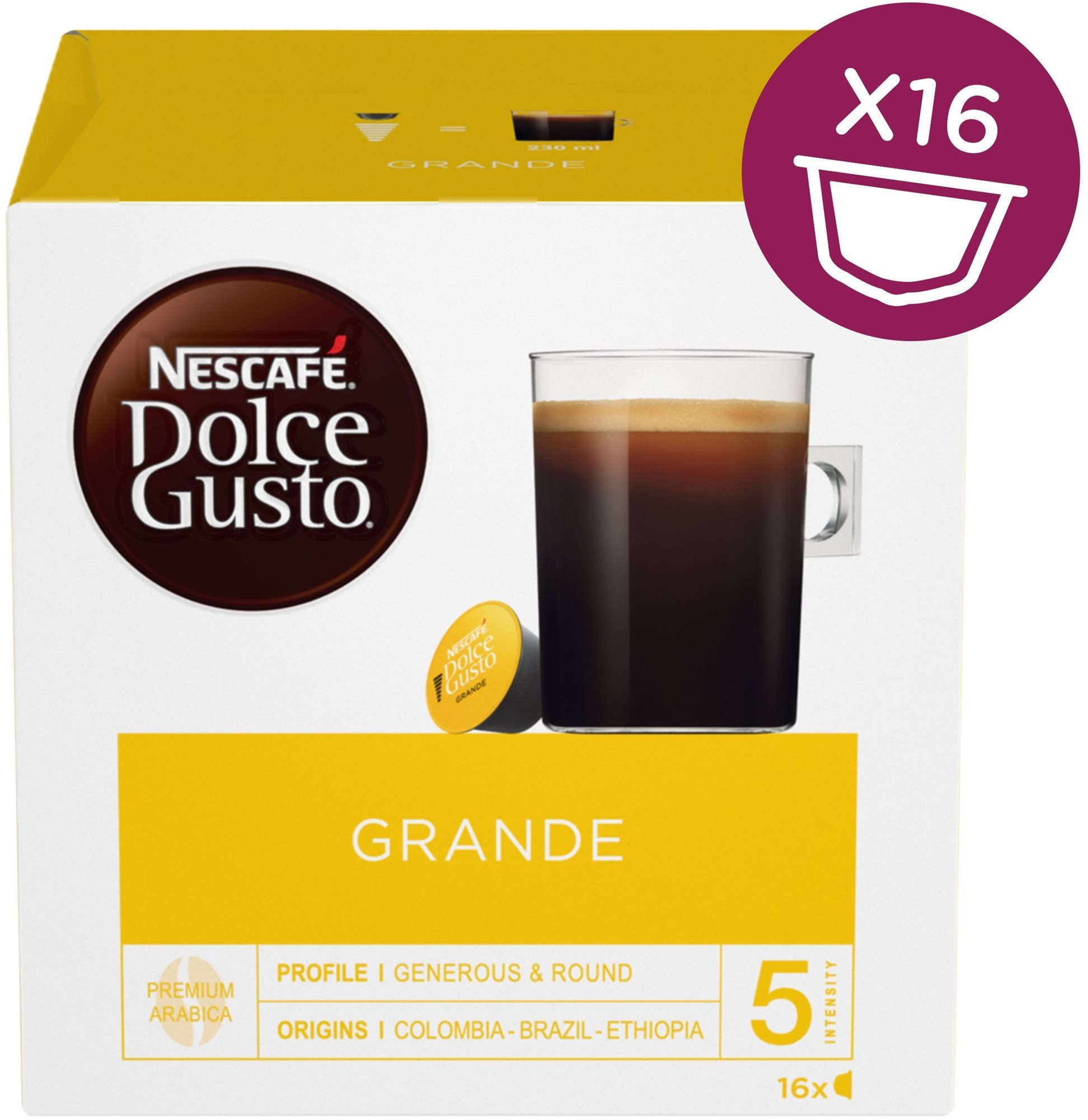 Kávékapszula Nescafé Dolce Gusto Grande 16 db