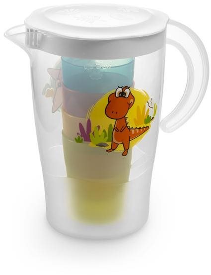 Kiöntő TESCOMA kancsó 4 csészével DINO 1