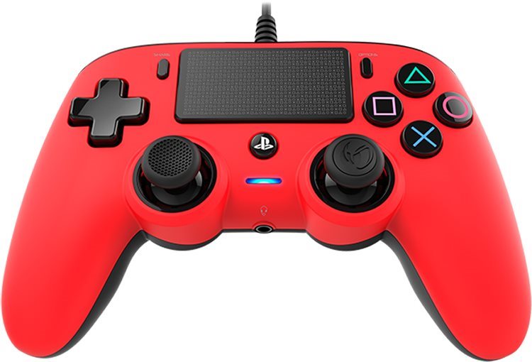 Kontroller Nacon Wired Compact Controller PS4 - piros