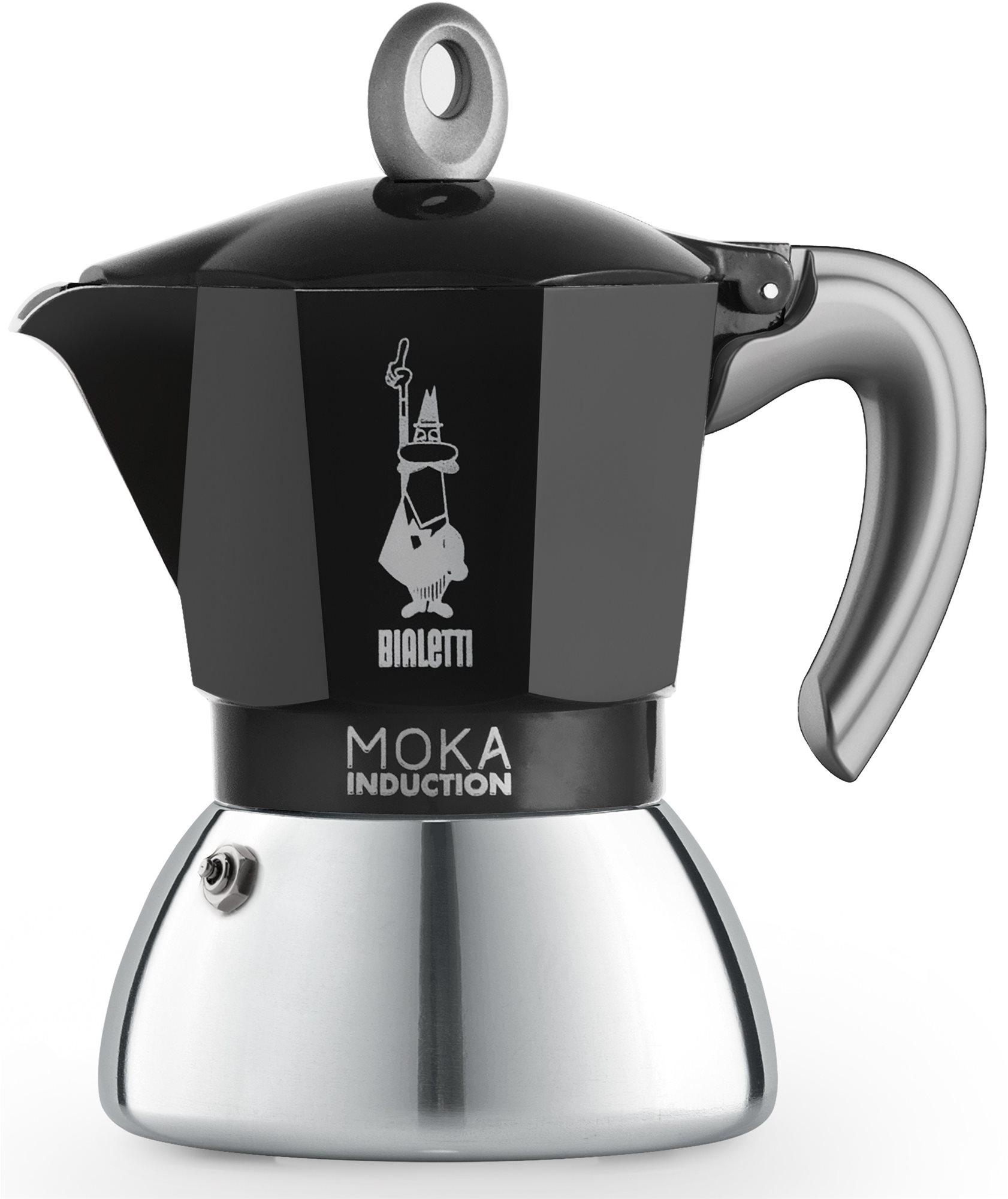 Kotyogós kávéfőző Bialetti NEW MOKA INDUCTION BLACK 4 CUPS