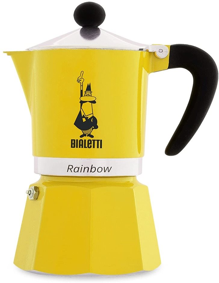 Kotyogós kávéfőző Bialetti Rainbow 6 adag sárga