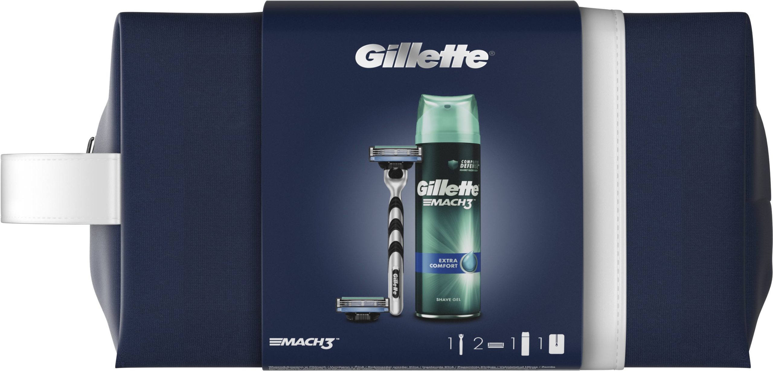 Kozmetikai ajándékcsomag GILLETTE Mach3 Bag Set