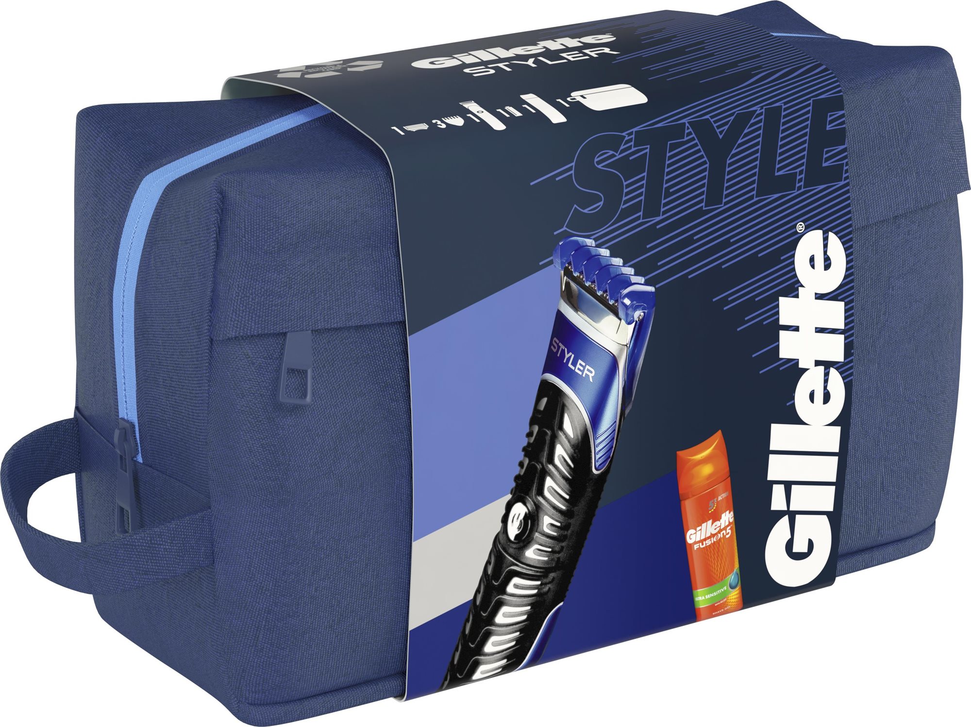 Kozmetikai ajándékcsomag GILLETTE Styler készlet