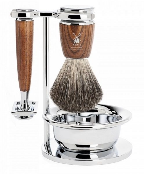 Kozmetikai ajándékcsomag MÜHLE Rytmo Ash Pure Badger borotválkozó készlet