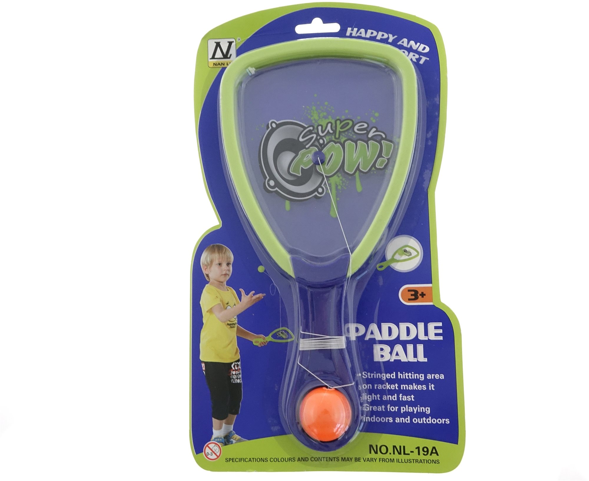 Kültéri játék Paddle ball ütő labdával 33x19x3cm