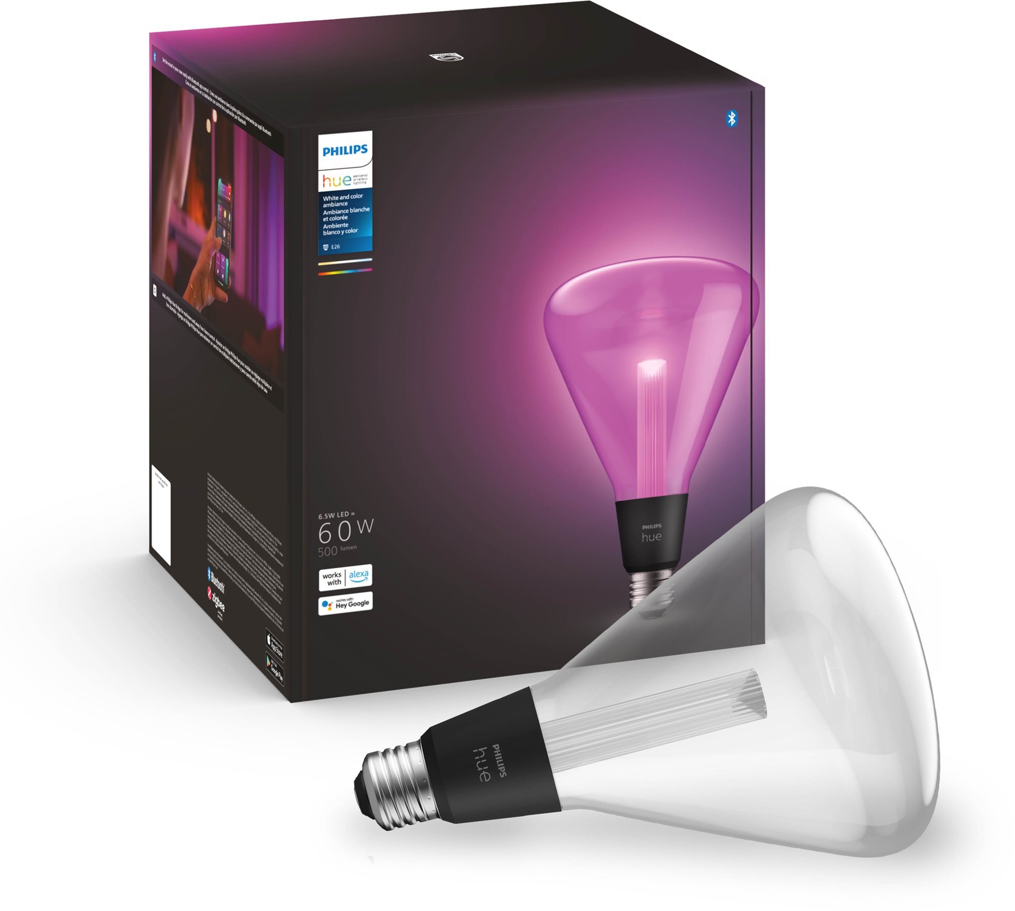 LED izzó Philips Hue White and Color Ambiance Light Guide E27 Triangle