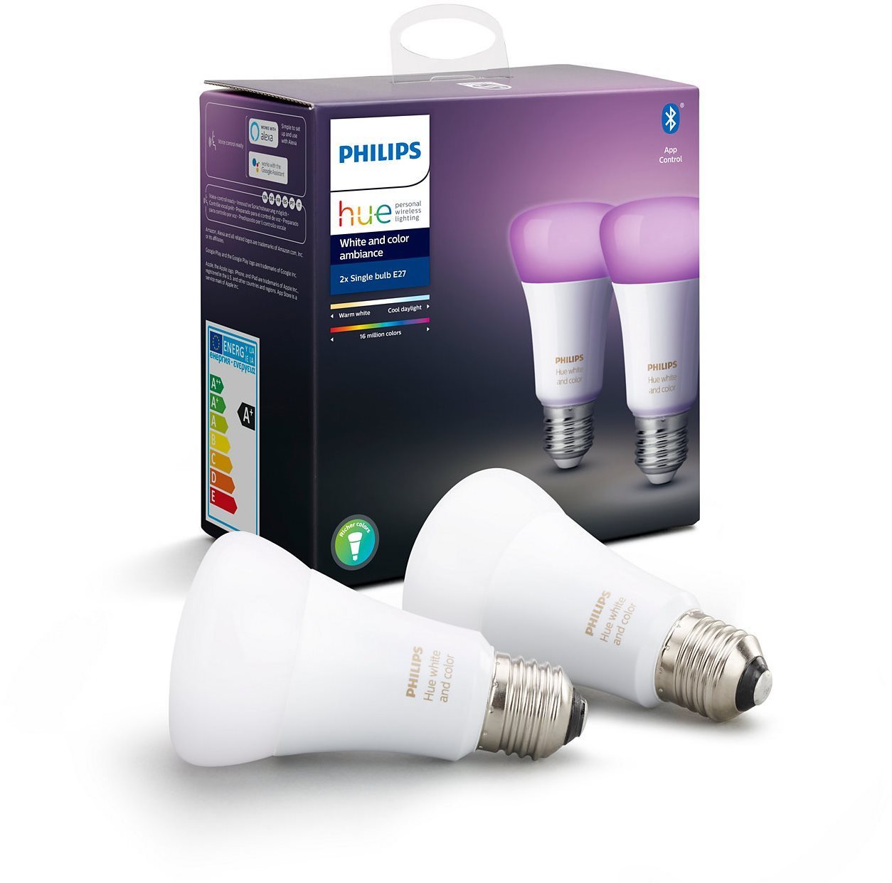 LED izzó Philips Hue White and Color ambiance 9W E27 szett