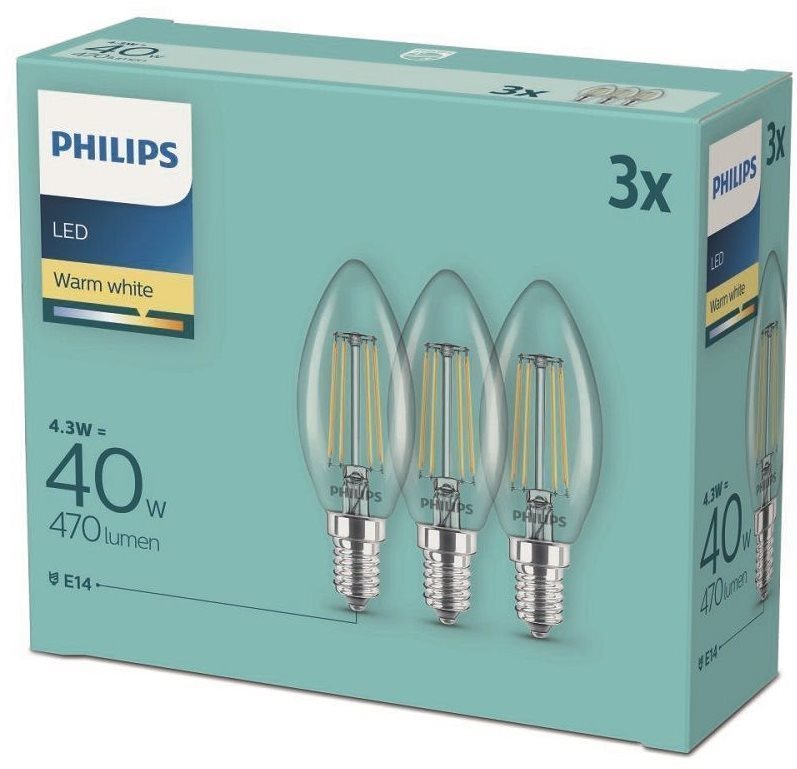 LED izzó Philips LED classic 4