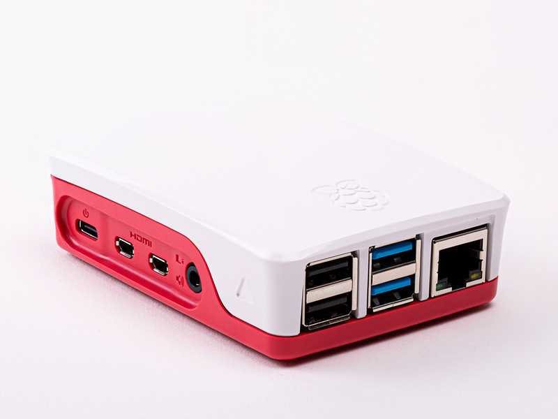 Mini számítógép tok RASPBERRY Pi tok fehér / rózsaszín