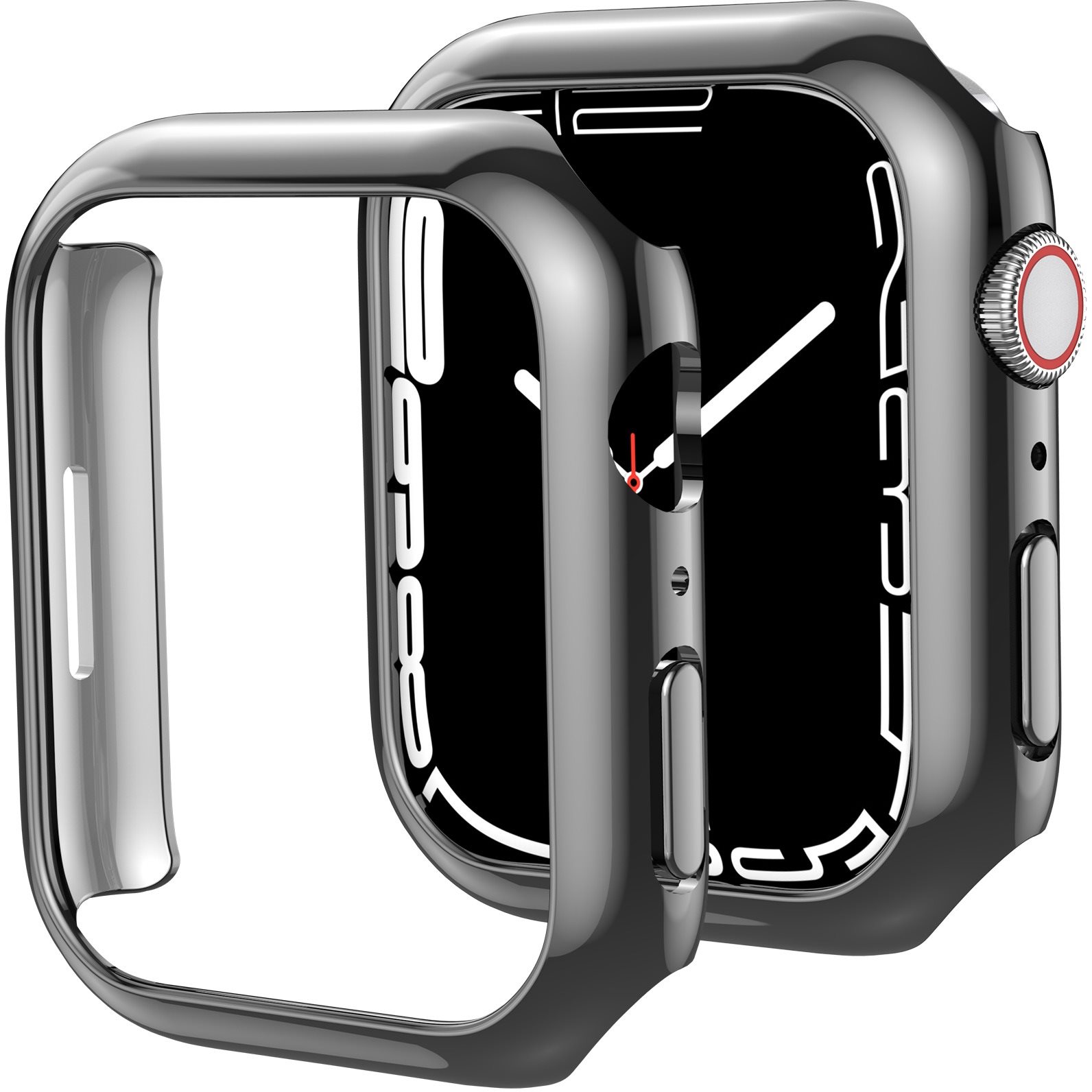 Okosóra tok Ahastyle premium PC Matte electroplated Apple Watch7 41MM készülékhez fekete 2db