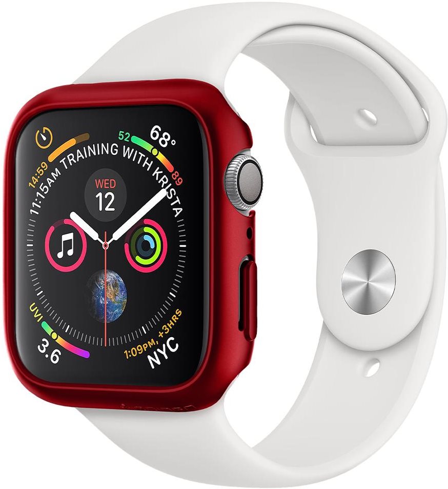 Okosóra tok Spigen Thin Fit Red Apple Watch 6/SE/5/4 44mm