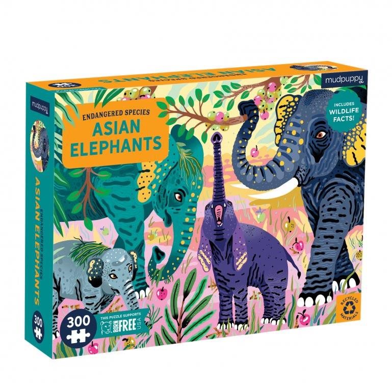 Puzzle Puzzle - Elefántok - Veszélyeztetett fajok (300 db)