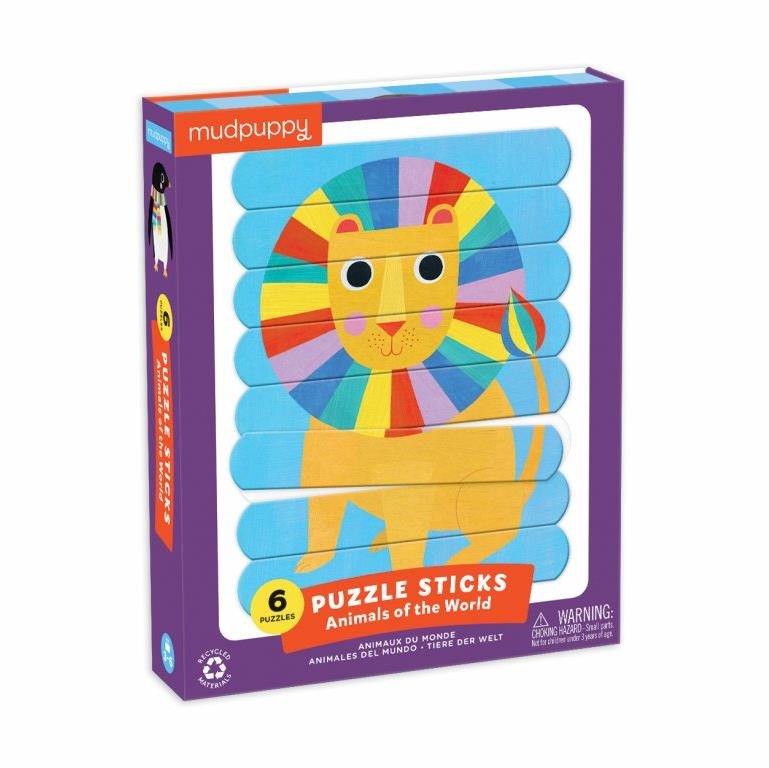 Puzzle Puzzle Sticks - A világ állatai (24 db)