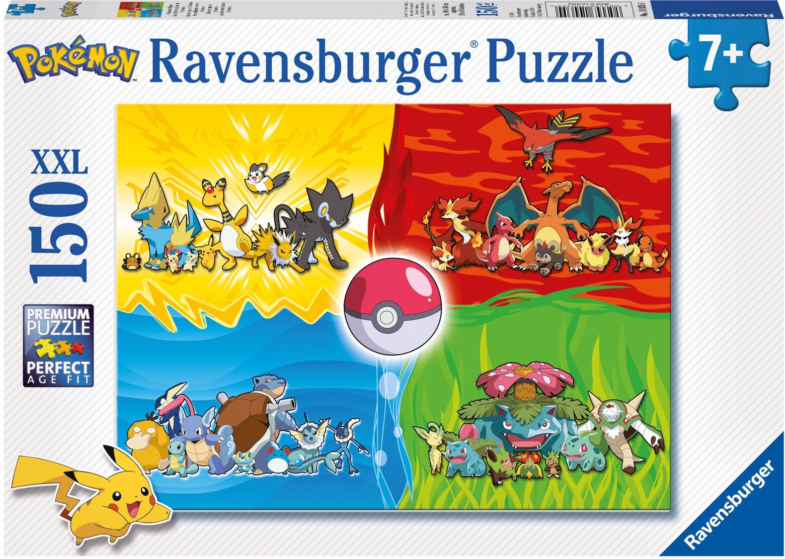 Puzzle Ravensburger 100354 Pokémon fajták 150 darab