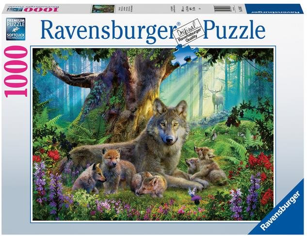 Puzzle Ravensburger 159871 Farkasok az erdőben 1000 db