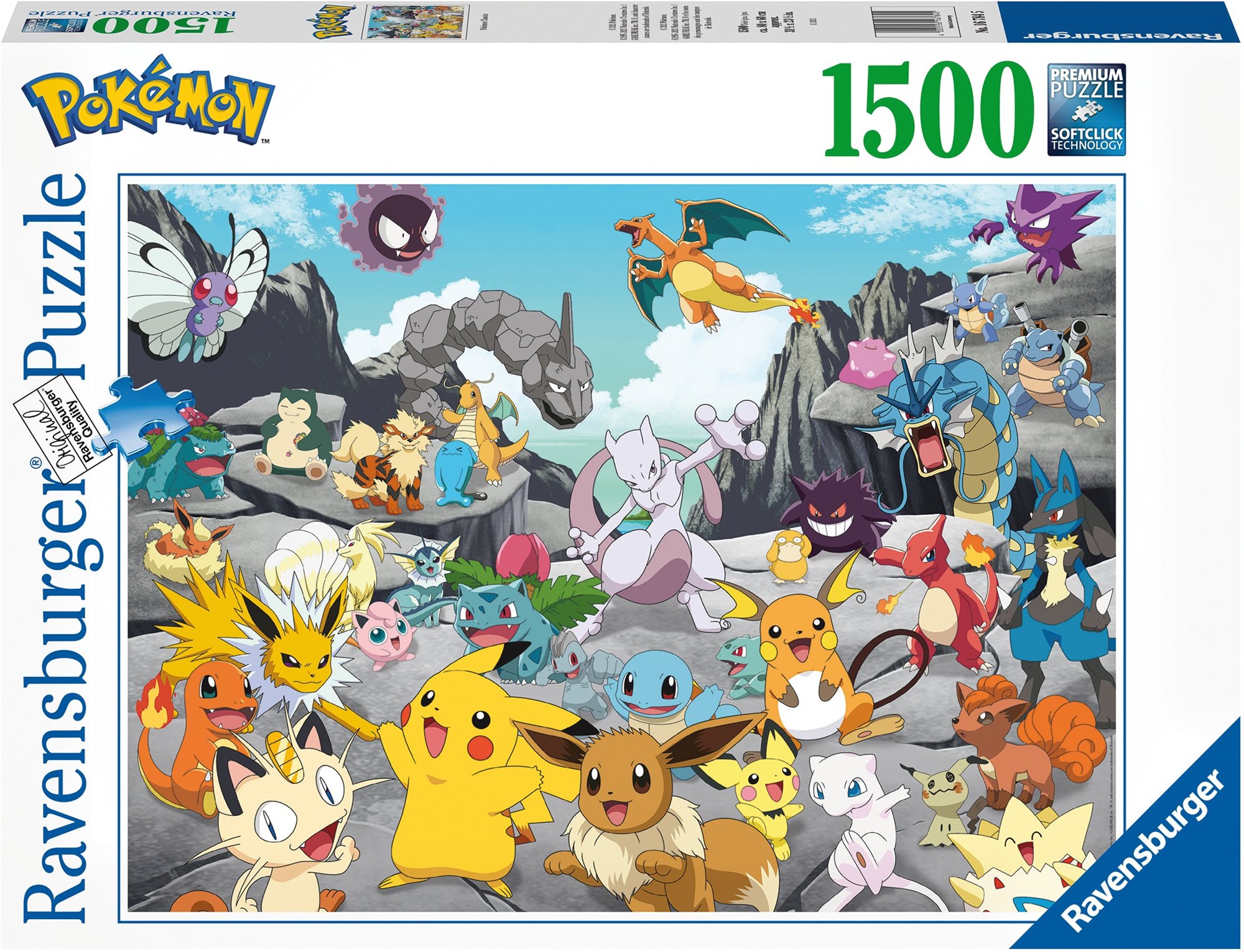 Puzzle Ravensburger 167845 Pokémon 1500 darab