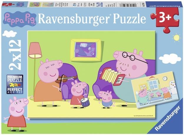 Puzzle Ravensburger Puzzle 075966 Peppa malac 2x12 db