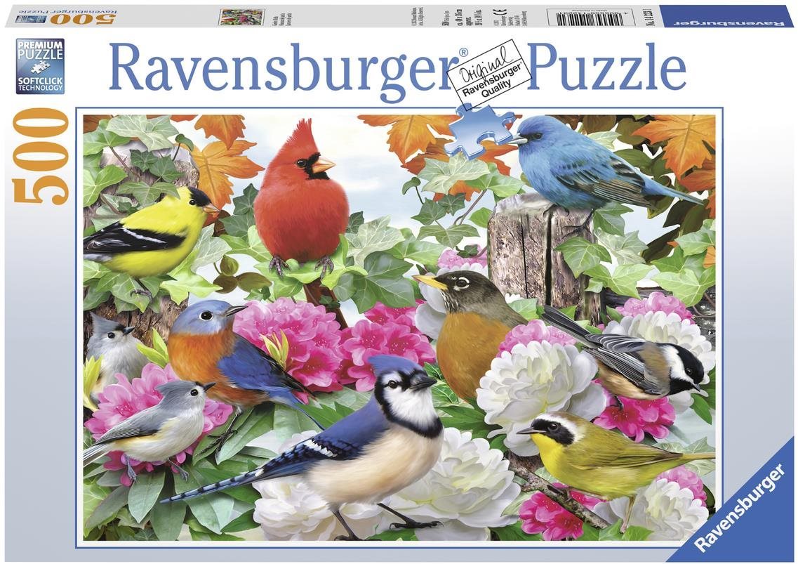 Puzzle Ravensburger Puzzle 142231 Madarak a kertben 500 db