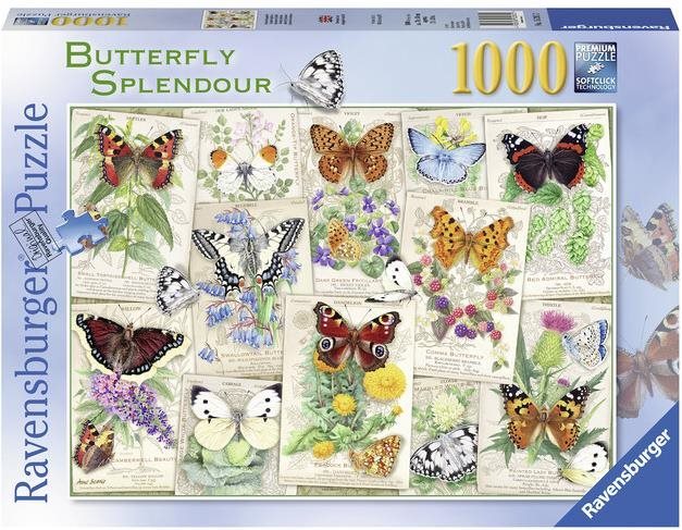 Puzzle Ravensburger Puzzle 152612 Gyönyörű pillangók 1000 db