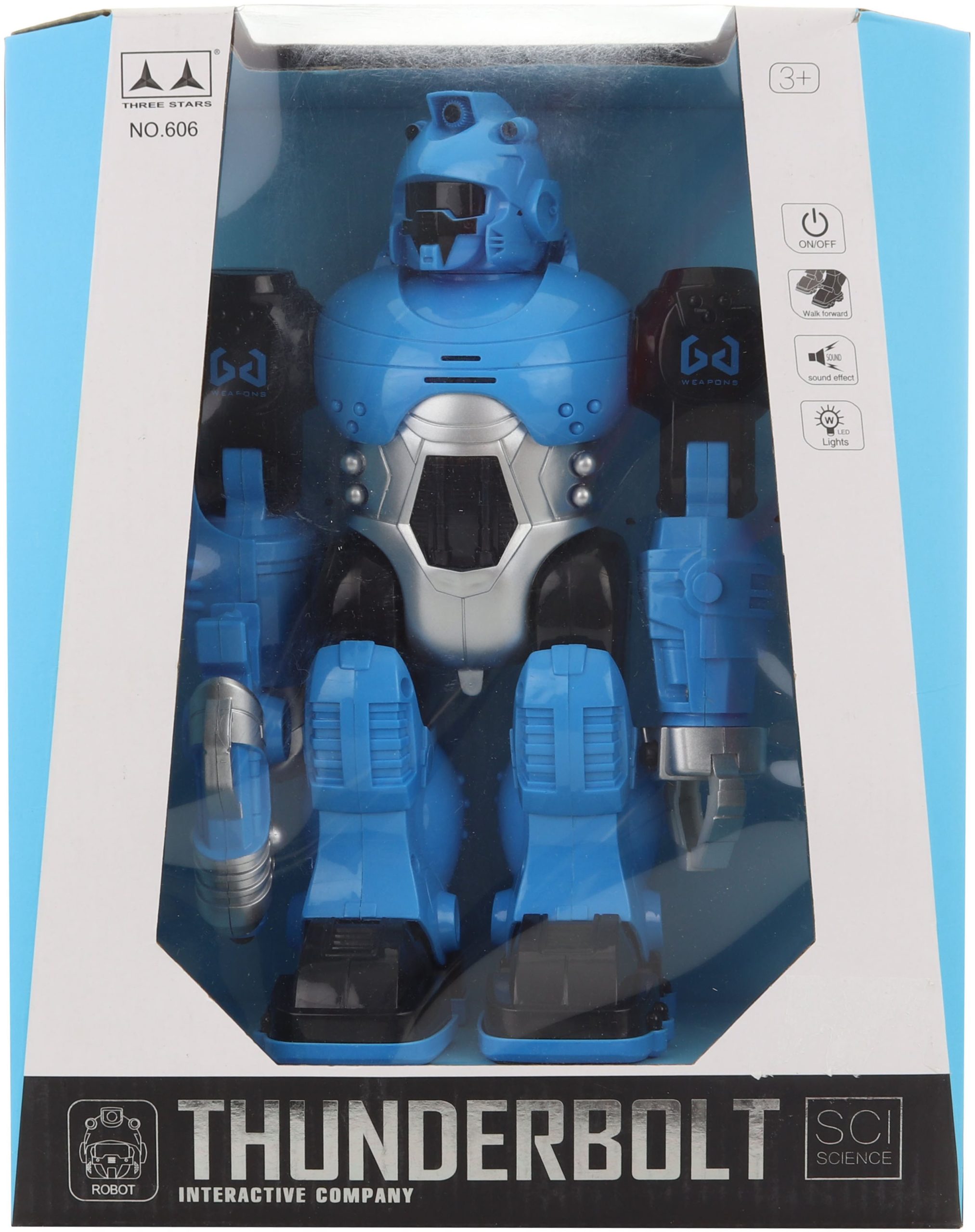 Robot Akkumulátorral működő kék robot