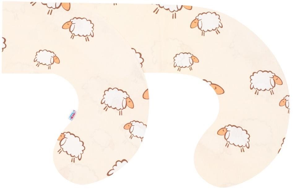 Szoptatós párna NEW BABY Huzat C alakú szoptatós párnára - báránykák