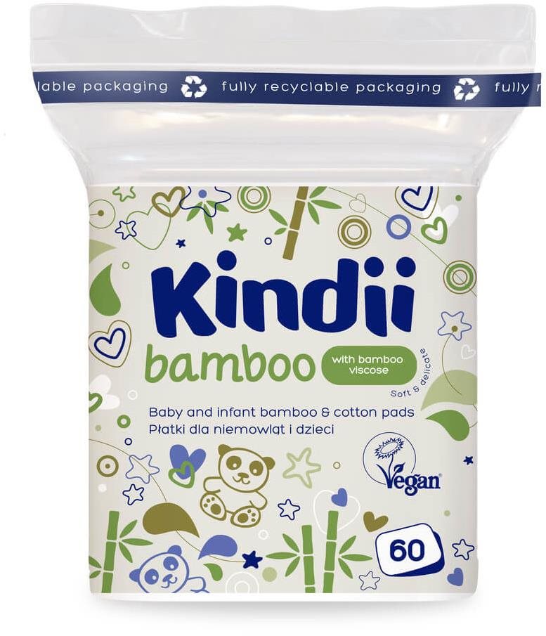Tampon KINDII Bamboo baba tisztító tamponok 60 db