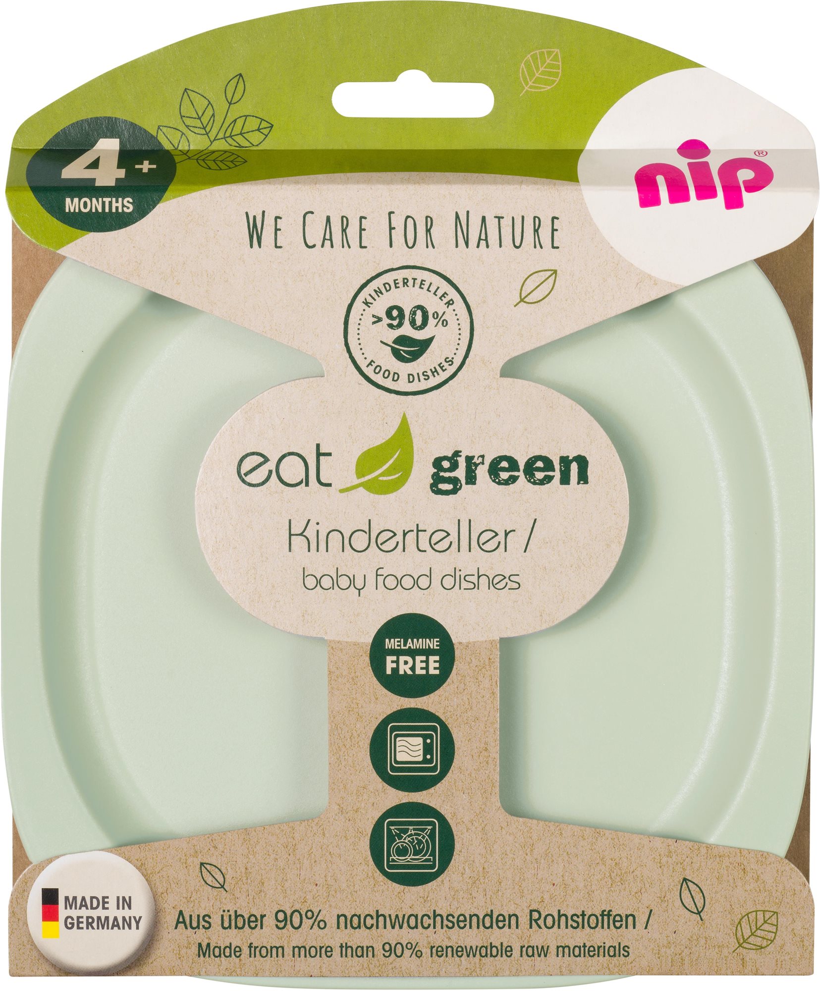 Tányér NIP Green Line 2 darab tányér Green/Light green