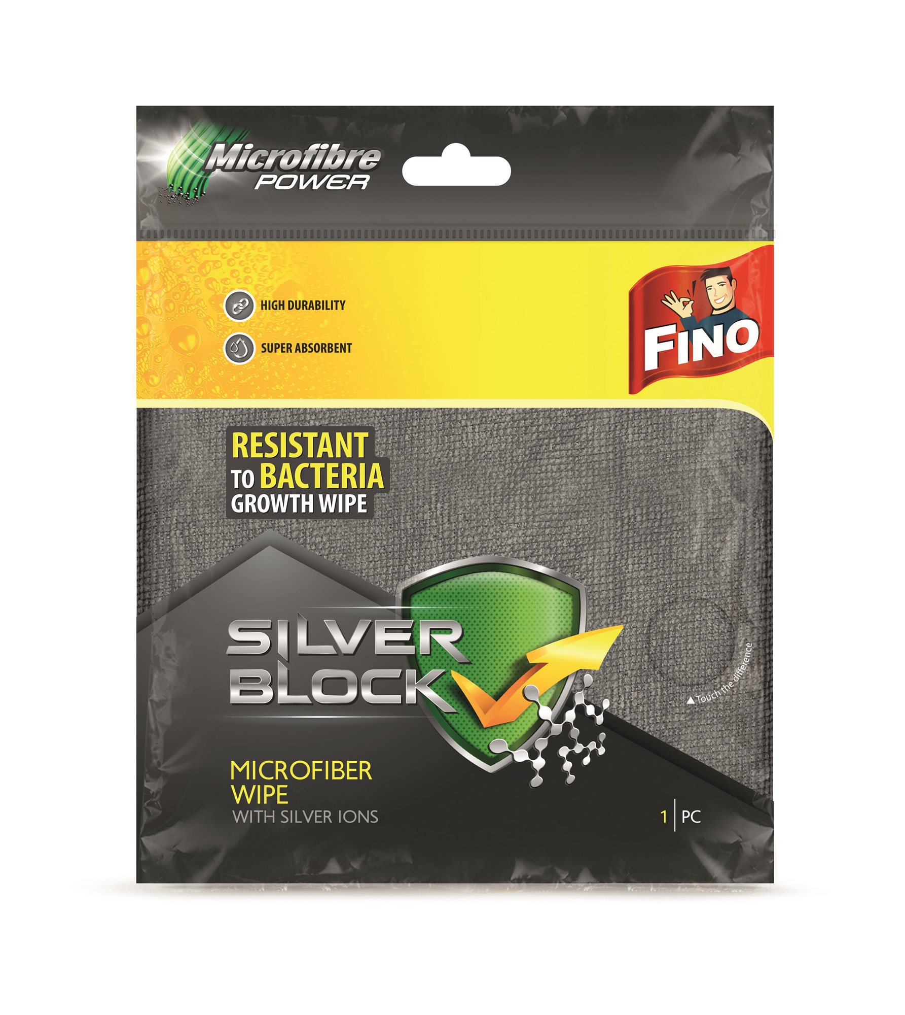 Törlőkendő FINO Silver mikroszálas kendő 1 db