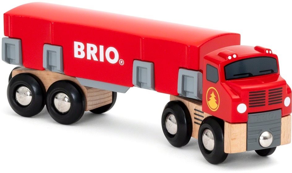 Vasútmodell kiegészítő Brio World 33657 rönkszállító teherautó
