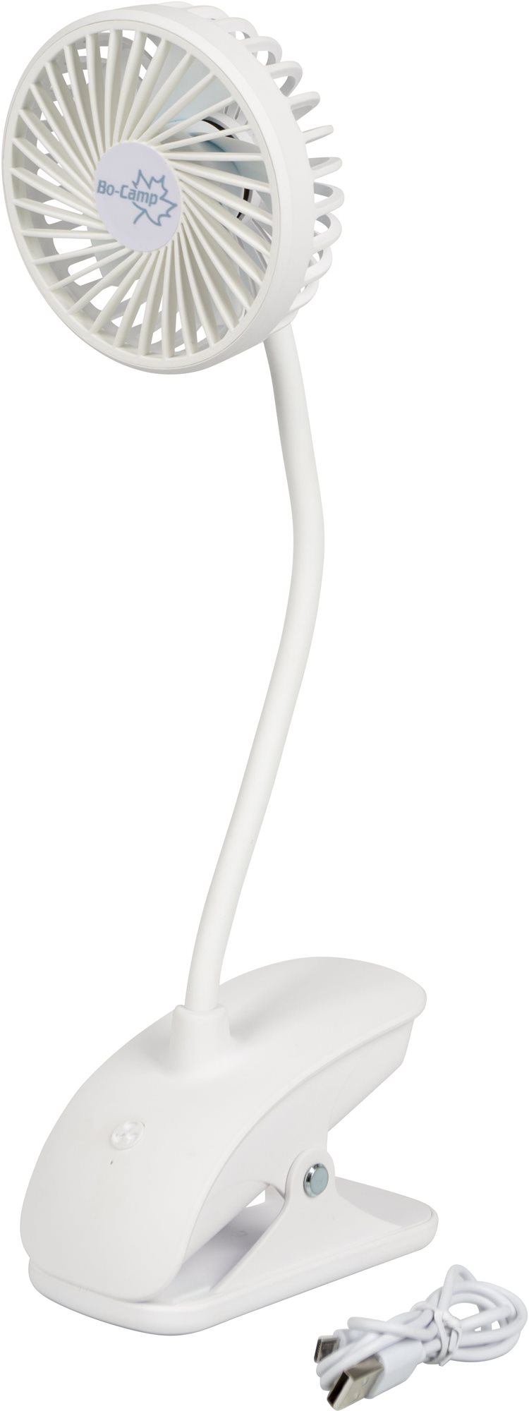Ventilátor Bo-Camp Table Fan with Clamp Flex ABS - fehér