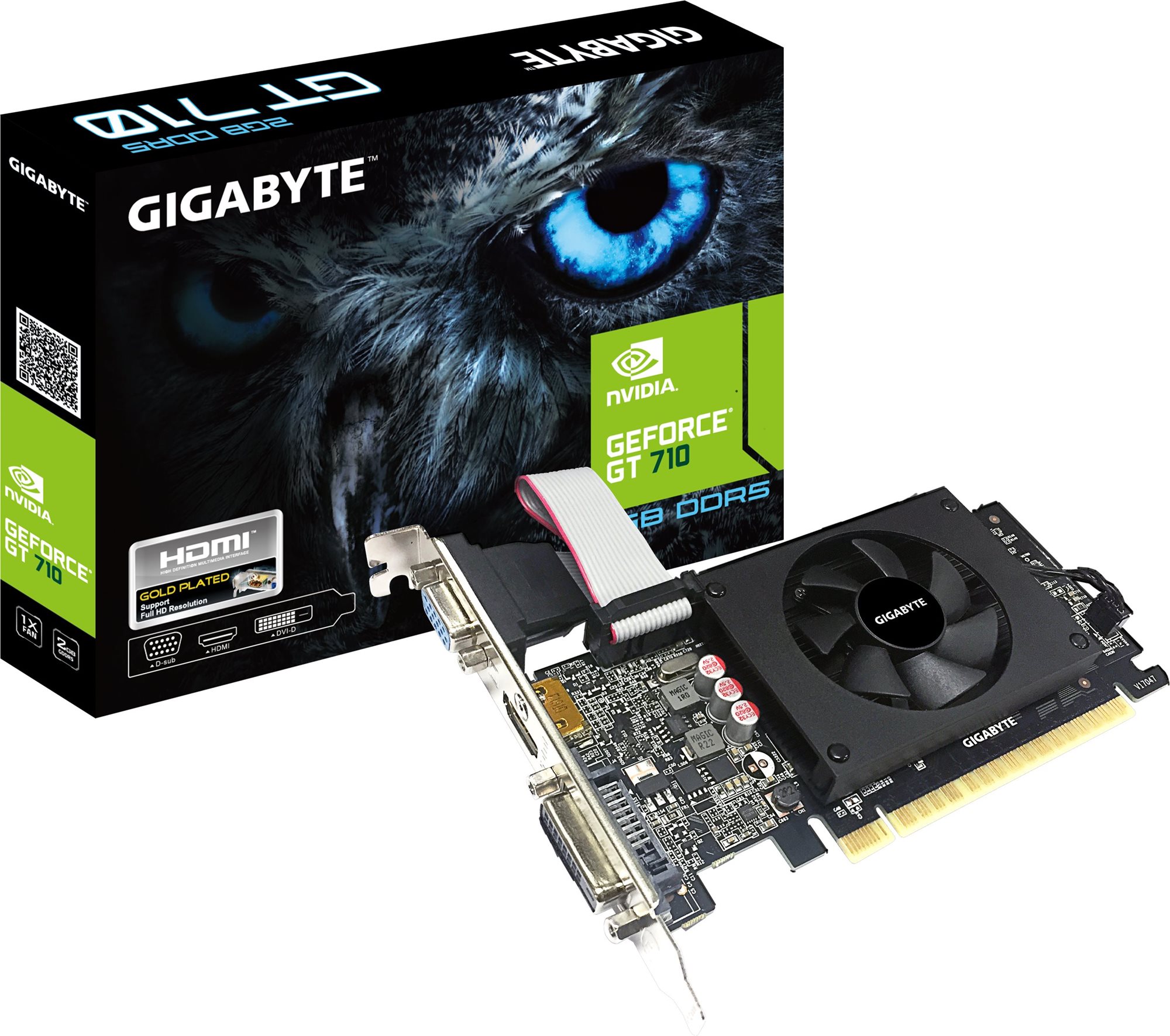 Videókártya GIGABYTE GeForce GT 710 2GB
