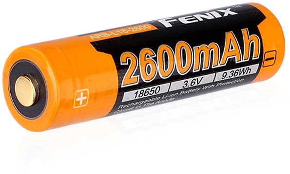 Akkumulátor Fenix 18650 újratölthető USB akkumulátor 2600 mAh (Li-ion)