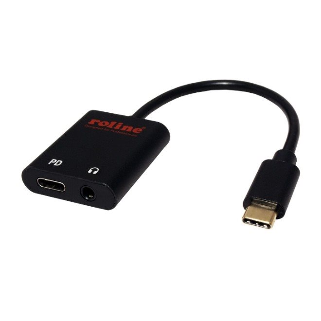 Átalakító Roline Adapter USB C(M) - 4 pólusú jack 3
