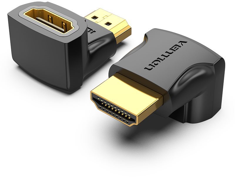 Átalakító Vention HDMI 90 Degree Male to Female Adapter 2 Pack