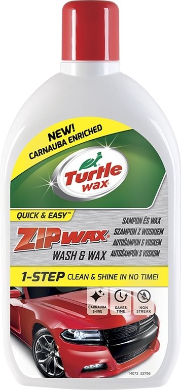 Autósampon Turtle Wax ZIP WAX Sampon és wax 500ml +100% free