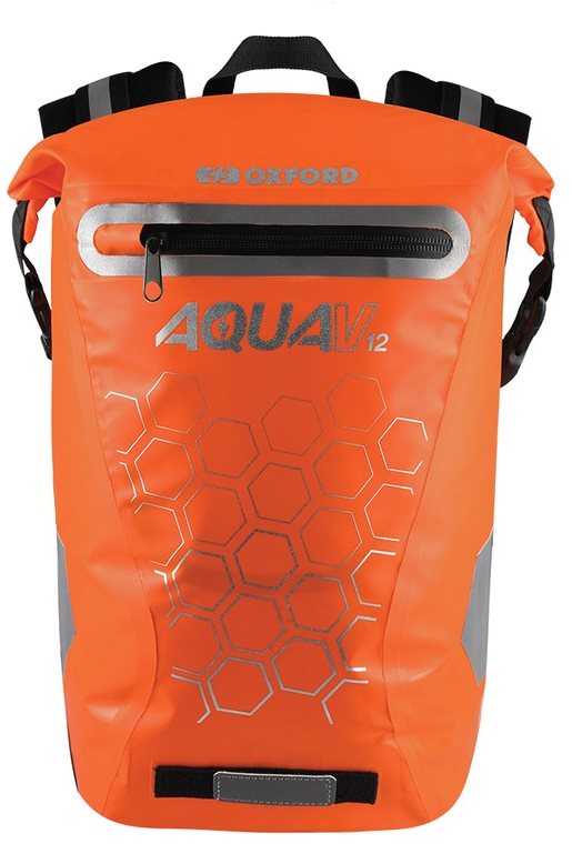 Batoh na motorku OXFORD Vodotěsný batoh AQUA V12 (oranžová
