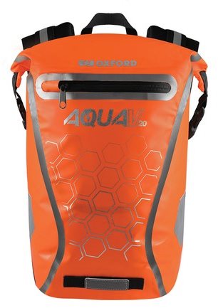 Batoh na motorku OXFORD Vodotěsný batoh AQUA V20 (oranžová
