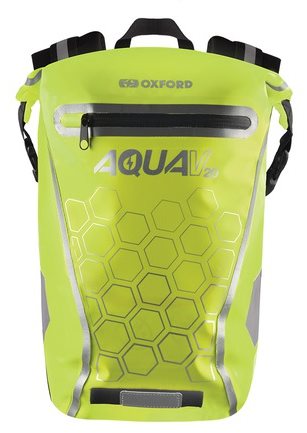 Batoh na motorku OXFORD Vodotěsný batoh AQUA V20 (žlutá fluo